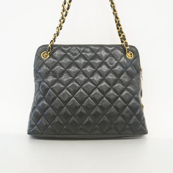 Chanel Matelasse Chain Shoulder Lambskin Black Gold Metal Fittings - Picture 7 of 7